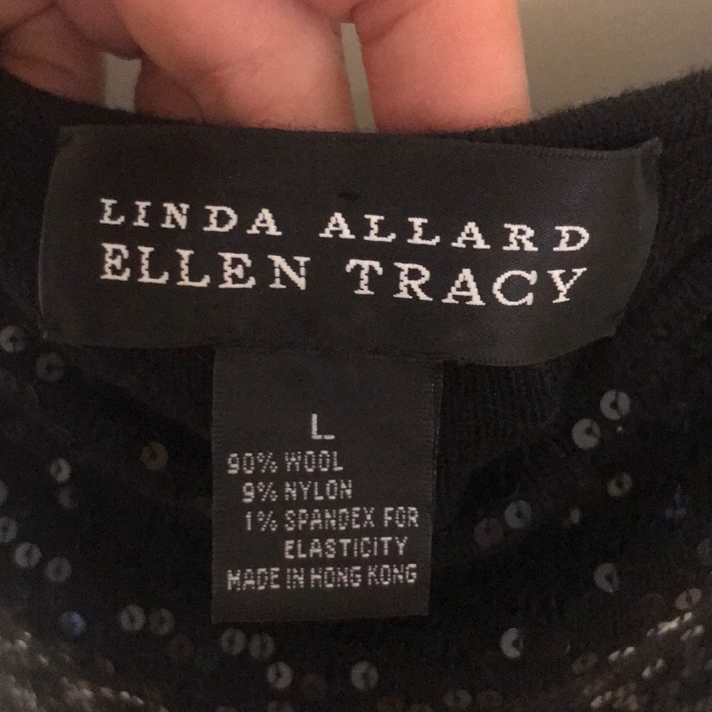 Never Worn Sequence Black Knit Top - image 3